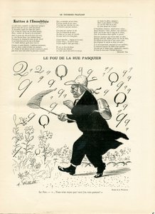Le Courier français, Nummer 10, Satirisch in Schwarz-Weiß von Adolphe Leon Willette