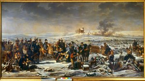 Feldzug in Preußen und Polen (1806-1807): Napoleon I. auf dem Schlachtfeld von Eylau 09.02.1807 von Adolphe Roehn