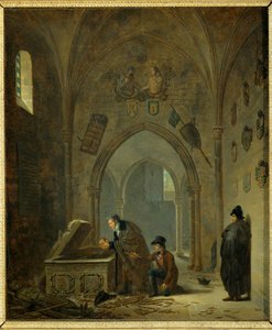 Vivant Denon in Spanien, die Überreste des Cid und Chimène in ihre Gräber zurücklegend von Adolphe Roehn