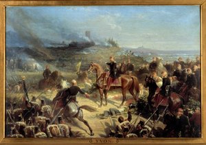 Feldzug in Italien: Schlacht von Solferino, 24. Juni von Adolphe Yvon