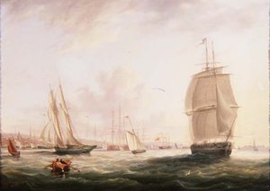 Schiffe vor Tilbury Fort, Gravesend