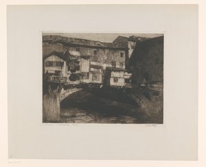 Florenz. Ponte Vecchio von Adriaan J. van 