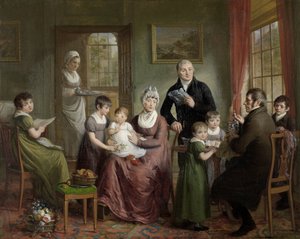 Porträt der Familie von Adrianus Bonebakker mit Dirk L. Bennewitz