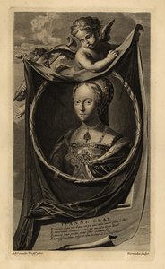 Lady Jane Grey (1537-1554) (Kupferstich) von Adriaan van der (after) Werff