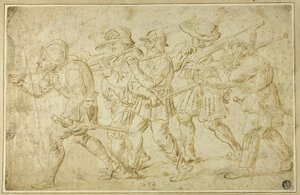 Fußsoldaten von Adriaen Brouwer