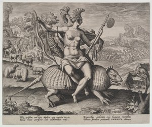 Amerika, aus den vier Kontinenten, o.J. von Adriaen Collaert