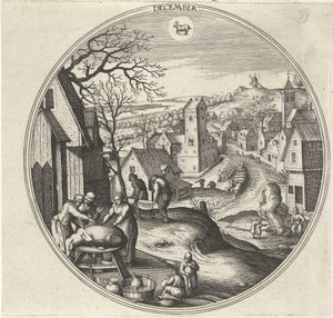 Dezember von Adriaen Collaert