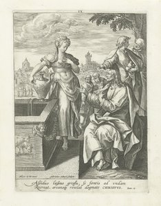 Gespräch mit der Samariterin von Adriaen Collaert