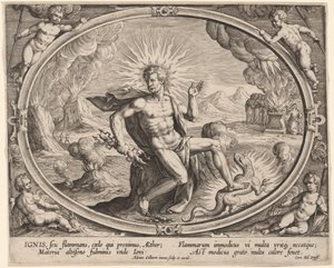 Ignis (Feuer) von Adriaen Collaert