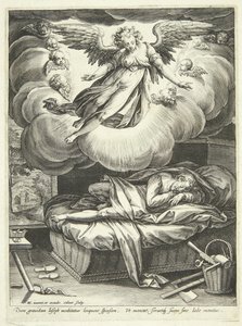 Josefs Verkündigung von Adriaen Collaert
