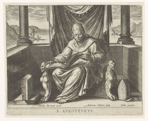 Kirchenvater Augustinus von Adriaen Collaert