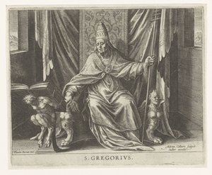 Kirchenvater Gregor von Adriaen Collaert