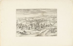 Landschaft mit einem Bauernhof von Adriaen Collaert