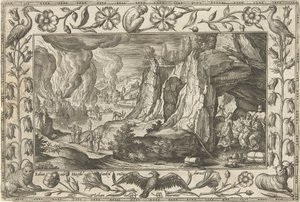 Lot und seine Töchter von Adriaen Collaert