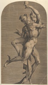 Merkur entführt Psyche von Adriaen Collaert