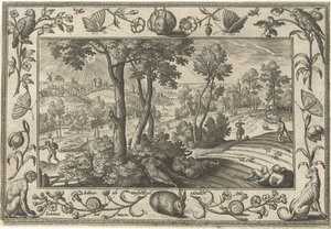 Unkraut unter dem Weizen von Adriaen Collaert