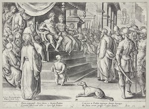 St. Paulus vor Festus und Agrippa von Adriaen Collaert