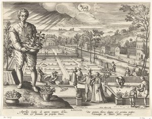 Der Monat April von Adriaen Collaert