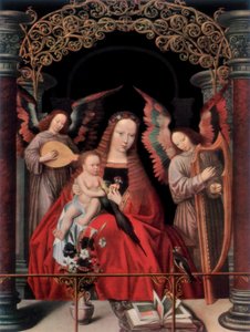 Die Madonna und das Kind mit Engeln, 1927 von Adriaen Isenbrandt