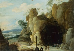 Die Rast auf der Flucht nach Ägypten von Adriaen Isenbrandt or Isenbrant
