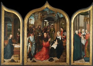 Triptychon, ca. 1510-12 von Adriaen Isenbrandt or Isenbrant