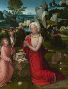 Maria Magdalena in einer Landschaft