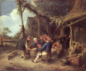 Nach der Arbeit auf dem Land, 1659 von Adriaen Jansz. van Ostade