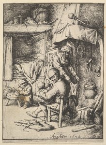 Vater füttert sein Kind (1610-85)