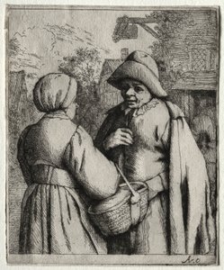 Mann und Frau im Gespräch von Adriaen Jansz. van Ostade