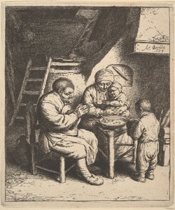 Der Segen, 1610-85 von Adriaen Jansz. van Ostade