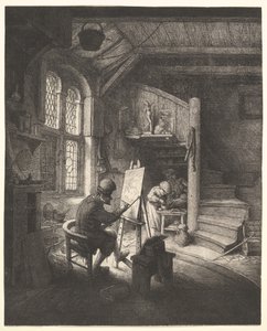 Der Maler in seinem Atelier