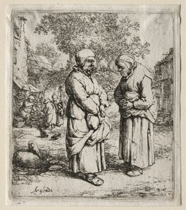 Die zwei Klatschbasen von Adriaen Jansz. van Ostade