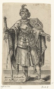 Porträt von Dirk I., Graf von Holland - Grafen und Gräfinnen von Holland (Serientitel) von Adriaen Matham