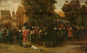 Satirische Darstellung der niederländischen Politik um 1619