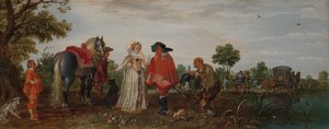 Frühling (Das Treffen) von Adriaen Pietersz van de Venne