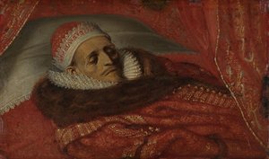 Statthalter Prinz Moritz aufgebahrt (1625) von Adriaen Pietersz van de Venne