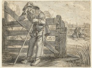 Die verrückte Liebe von Fat Leendert und Lijsje Teunis, mit Joncker Maerten von Adriaen Pietersz van de Venne