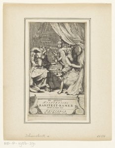 Allegorische Darstellung mit Vater Zeit, Merkur und Weisheit von Adriaen Schoonebeek