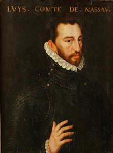 Porträt von Graf Louis von Nassau (1538-1574)