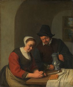Ein vertrauliches Gespräch von Adriaen van Ostade