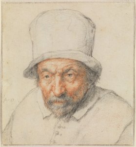 Kopf eines bärtigen Mannes mit Hut von Adriaen van Ostade