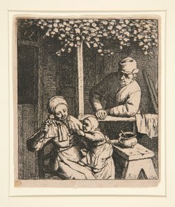 Die gewünschte Puppe [Frau neckt Kind mit Puppe]