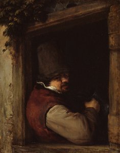 Mann mit einem Krug am Fenster von Adriaen van Ostade