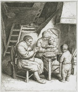 Das Tischgebet von Adriaen van Ostade