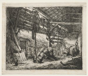Die Scheune von Adriaen van Ostade