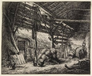 Die Scheune von Adriaen van Ostade