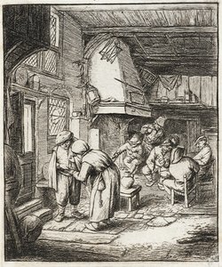 Der Bauer begleicht seine Schuld von Adriaen van Ostade