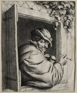 Der Raucher am Fenster von Adriaen van Ostade