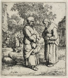 Die zwei Klatschbasen von Adriaen van Ostade