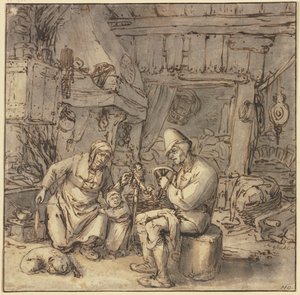 Der schimpfende Bauer von Adriaen van Ostade